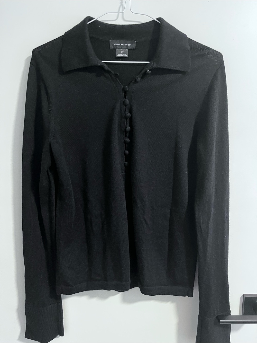 Club Monaco Collard Button Sweater